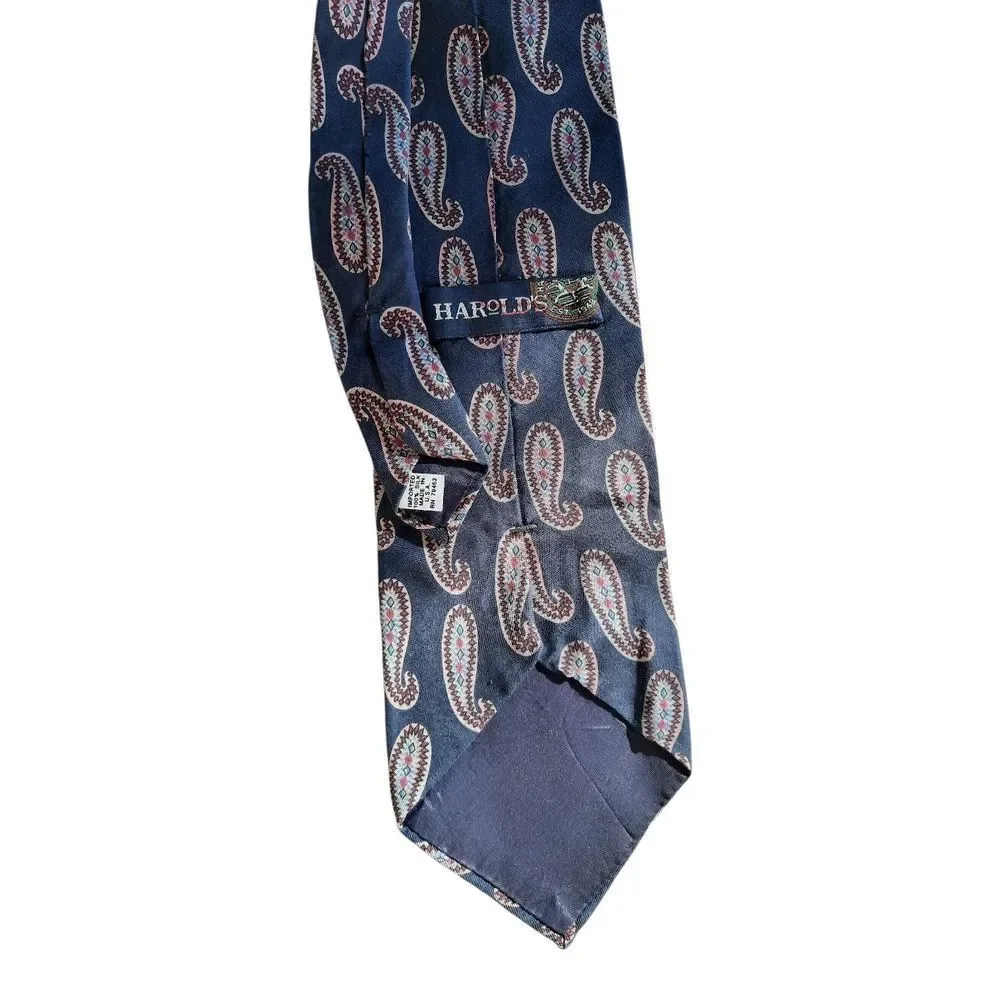 Harold's Navy Paisley Men's Tie